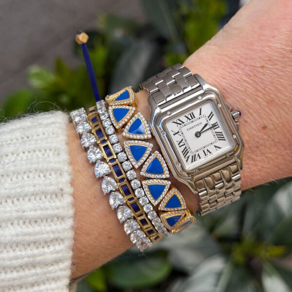 925 Ayar Gümüş 5 mm Kalp Su Yolu Bileklik