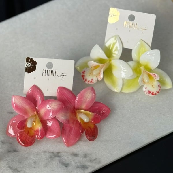 Orkide Çiçek Küpe