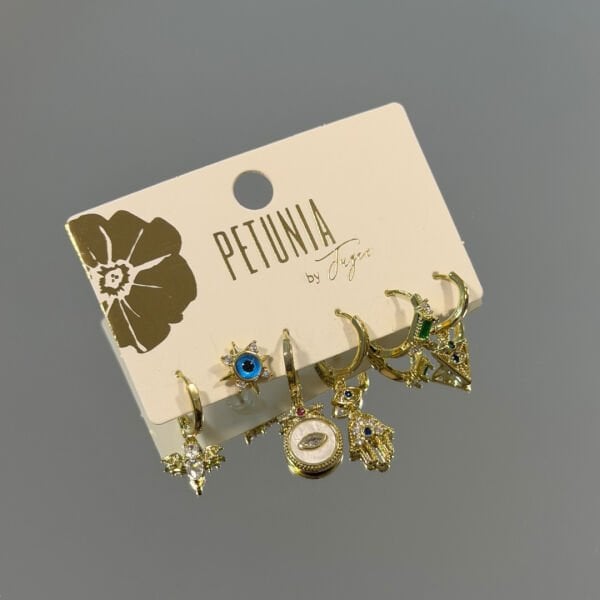 Göz Nazar Boncuklu 6’lı Küpe Seti