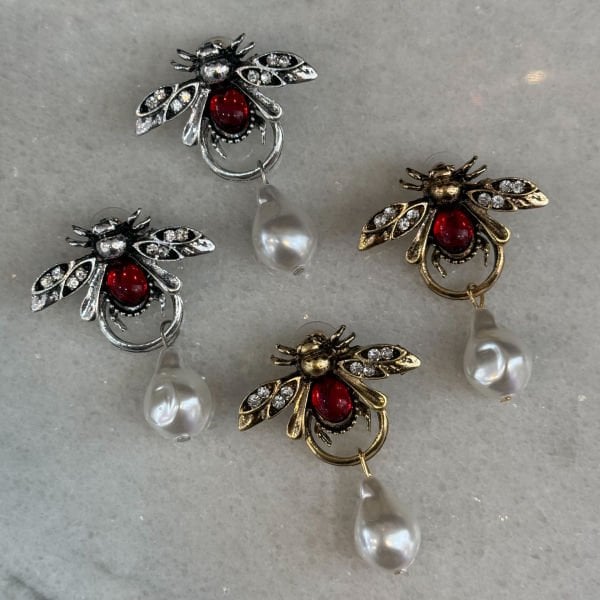 Zra İncili Arı Küpe