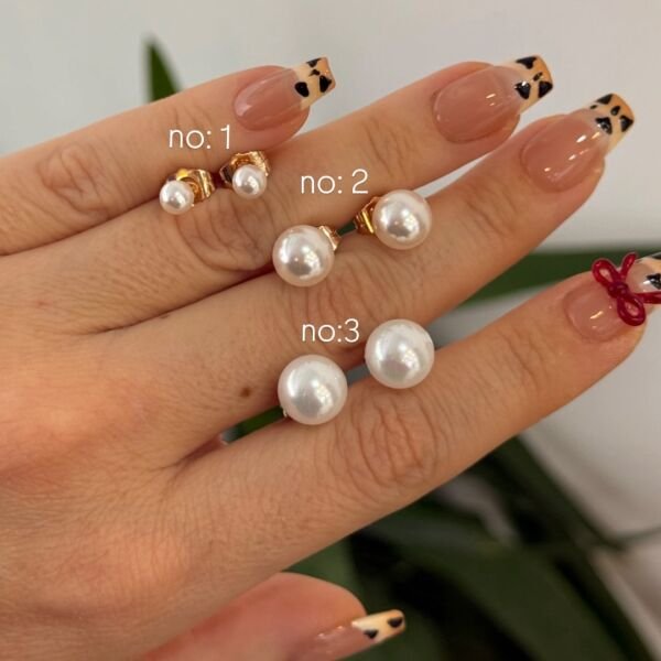Xuping Rose Gold İnci Çelik Çivi Küpe