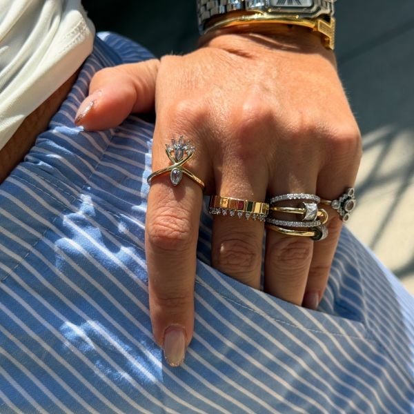 Halkalı Kancalı Mix Yüzük