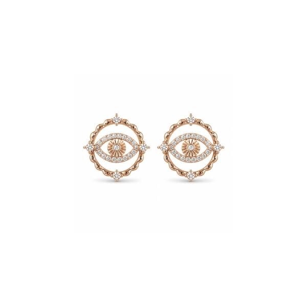Xuping Rose Gold Ninova Göz Çelik Çivi Küpe