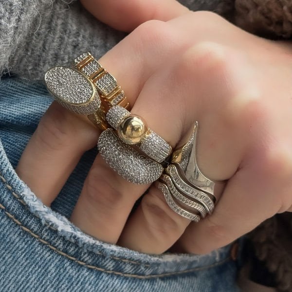 Rainbwk Full Taşlı Mix Yüzük