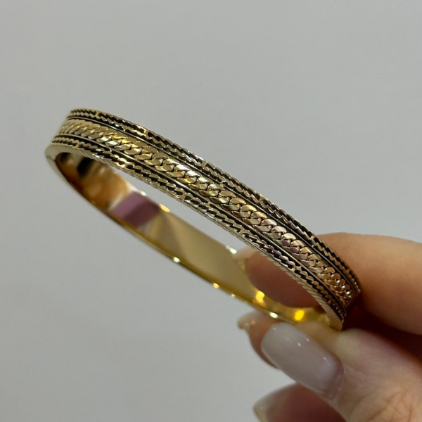 Altın Modeli no:1Çelik  Kelepçe Bilezik