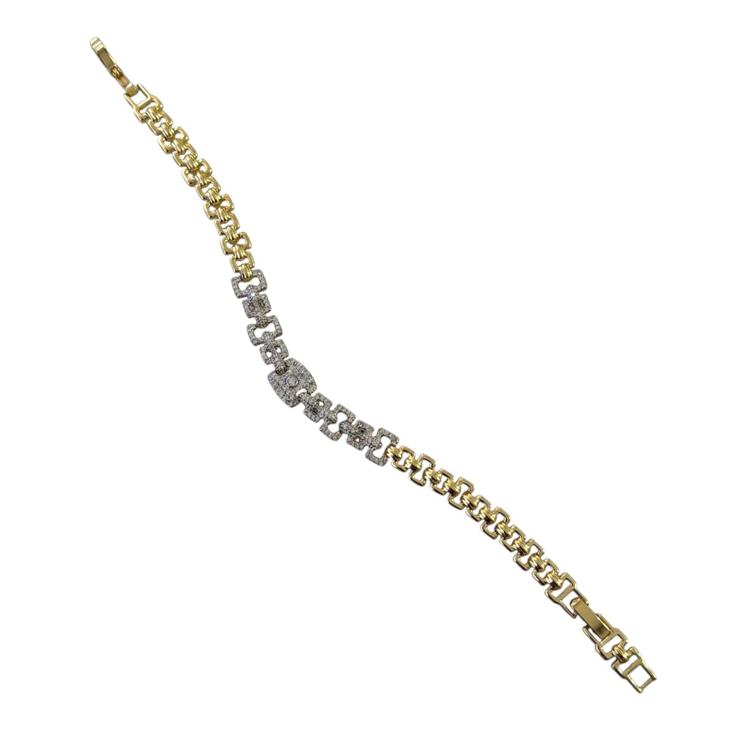 Xuping Susa Gold&Silver Taşlı Çelik Bileklik