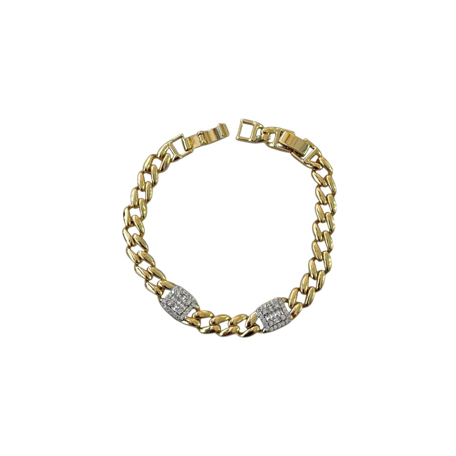 Xuping Kale Gold&Silver Taşlı Çelik Bileklik