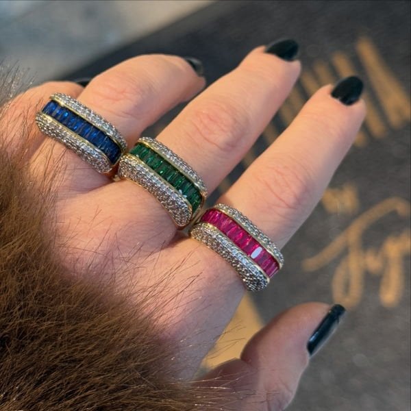 Rainbwk Full Taşlı Mix Yüzük