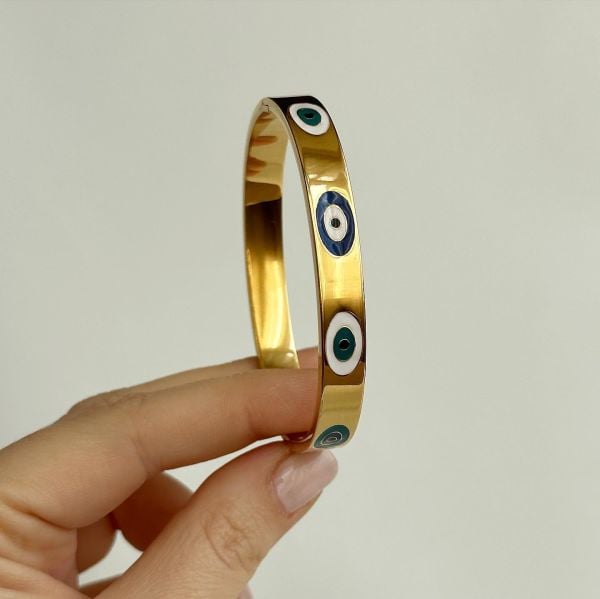 Nazar Boncuklu Kelepçe Bilezik