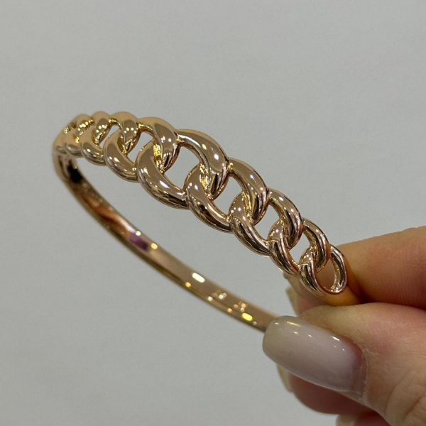 Xuping Rose Gold Gurmet Çelik Kelepçe Bilezik