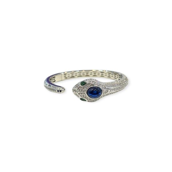 Sapphire Yılan Kelepçe Bilezik