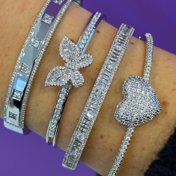 Diamonds Kelebek Kelepçe Bilezik