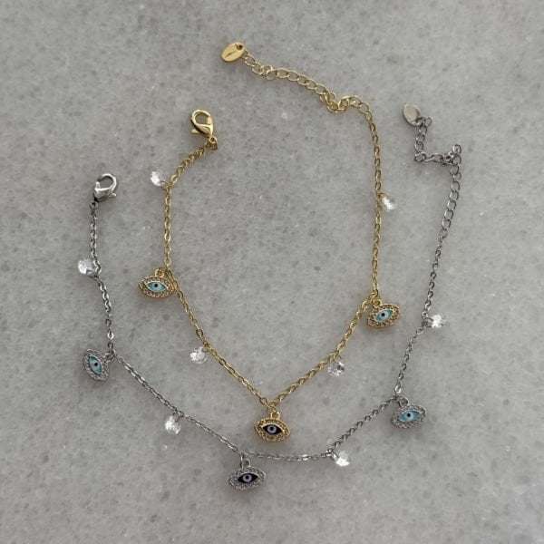 Taşlı Göz Charm Bileklik