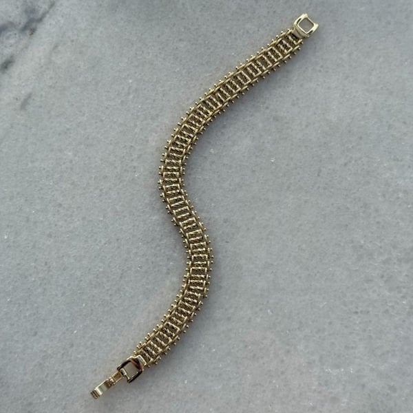 Xuping Hasır 14 Ayar Çelik Bileklik