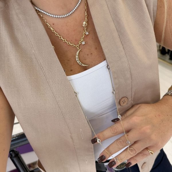 Hilal Yıldızlı Kolye