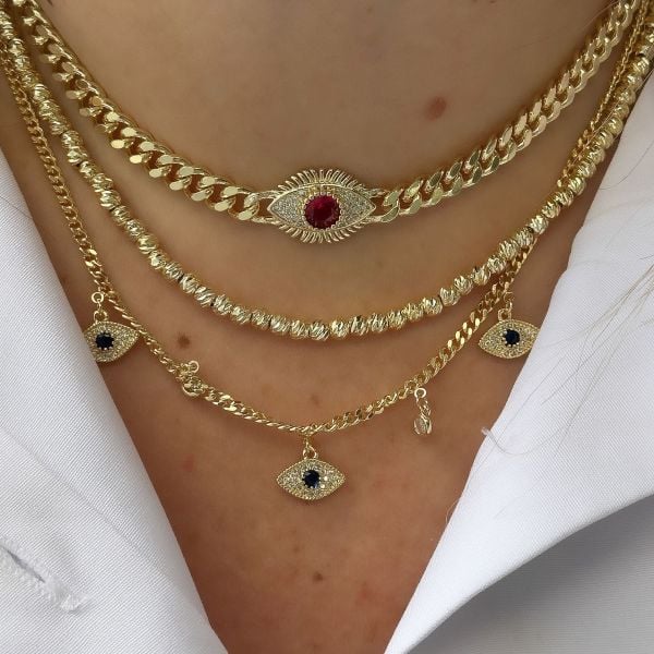 Pinky Göz Charm Kolye