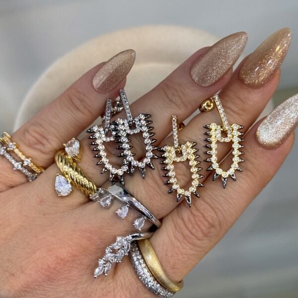 Minimal Taşlı Serçe Parmak Yüzük