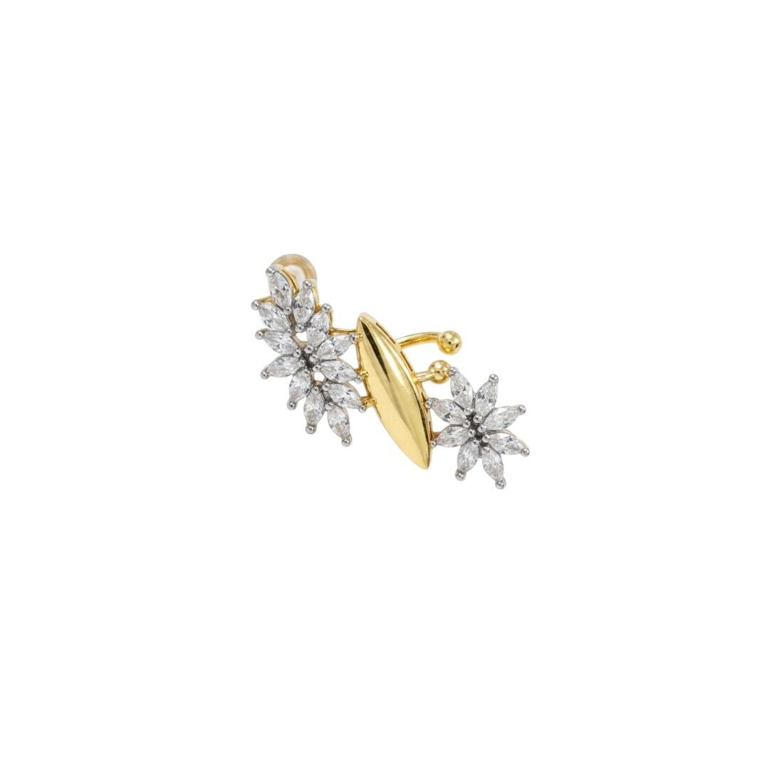 Flora Mix Tek Kulak Earcuff Kıkırdak Küpe