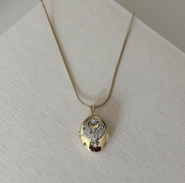 Anka Kuşu Açılır Kapaklı Kolye