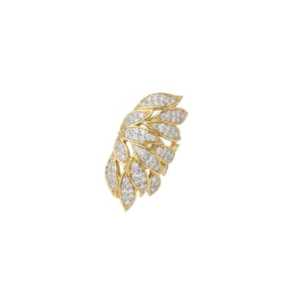 Melek Kanadı Taşlı Earcuff Kıkırdak Küpe