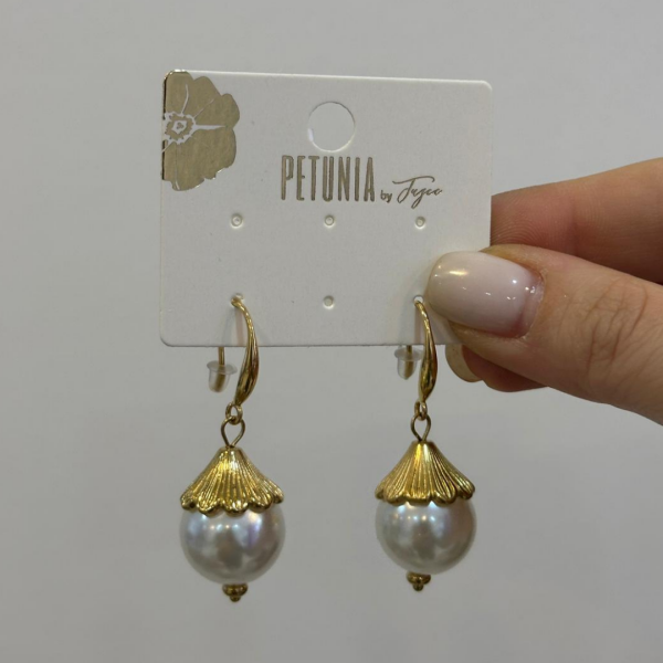 Caro İnci Çelik Küpe