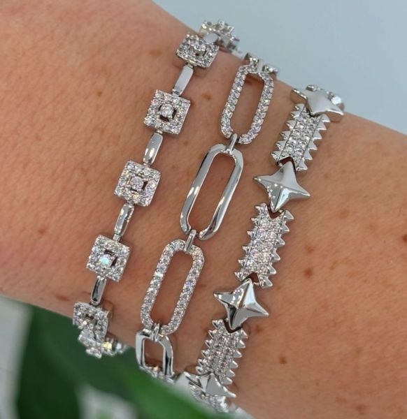 Xuping Silver Çelik Chain Bileklik