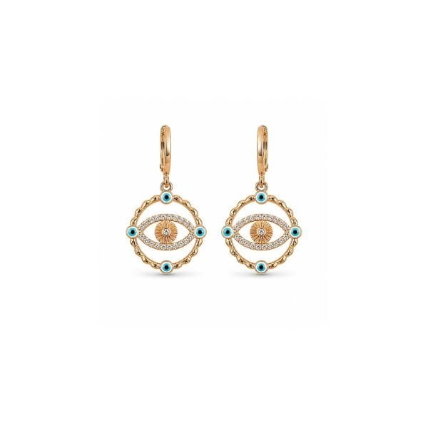 Xuping Rose Gold Dolci Göz Çelik Küpe
