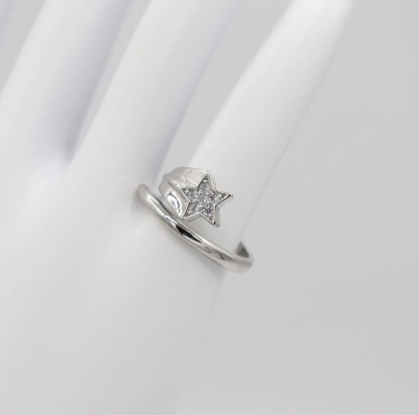 Taşlı Kayan Yıldız Serçe Parmak Yüzük