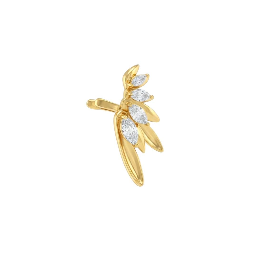 Markiz Taşlı Earcuff Kıkırdak Küpe