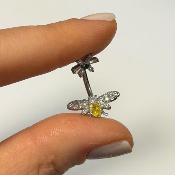 Taşlı Arı Göbek Piercing