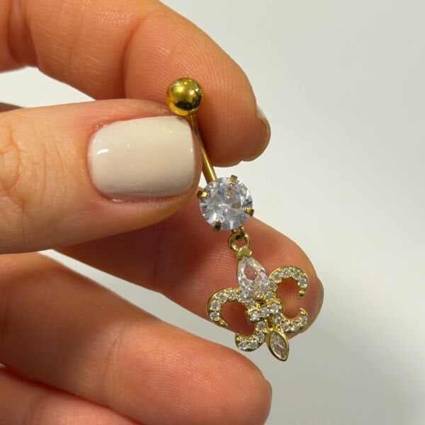 Fransız Zambağı Göbek Piercing