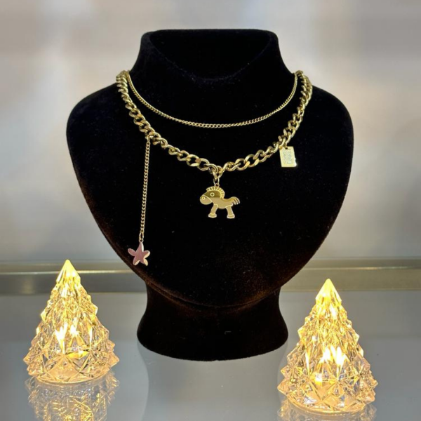 Horsey Dolarlı Şans Kolyesi