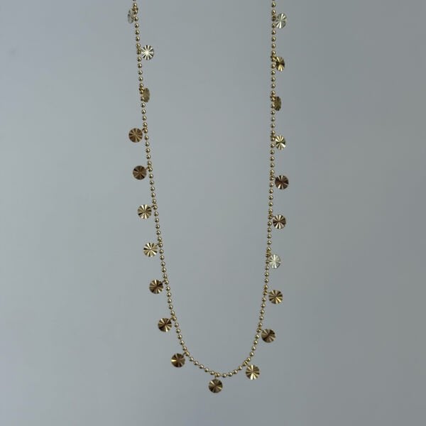 Pul Pul Zincir Kolye 80 cm