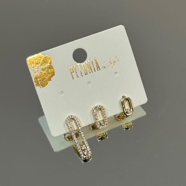 Messik-a Taşlı Küpe Seti