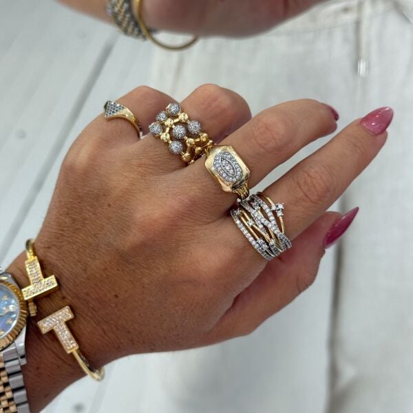 Vivaldi Taşlı Mix Yüzük