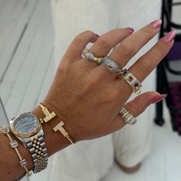 Joy Taşlı Mix Yüzük