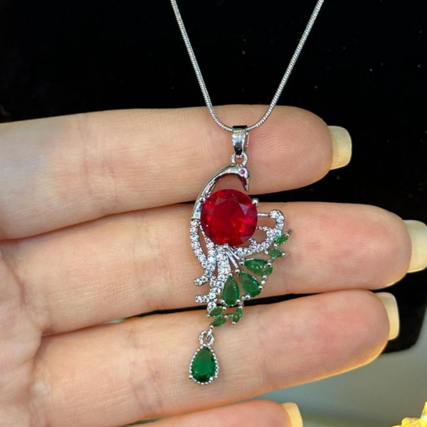 Tavuskuşu Kolye - 60cm