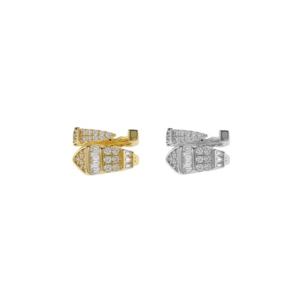 Yılan Taşlı Earcuff Kıkırdak Küpe