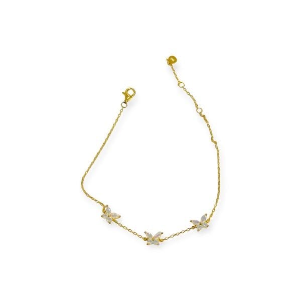 925 Ayar Gümüş Opalin Kelebek Bileklik