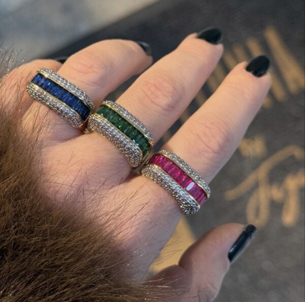 Bows Full Taşlı Yüzük