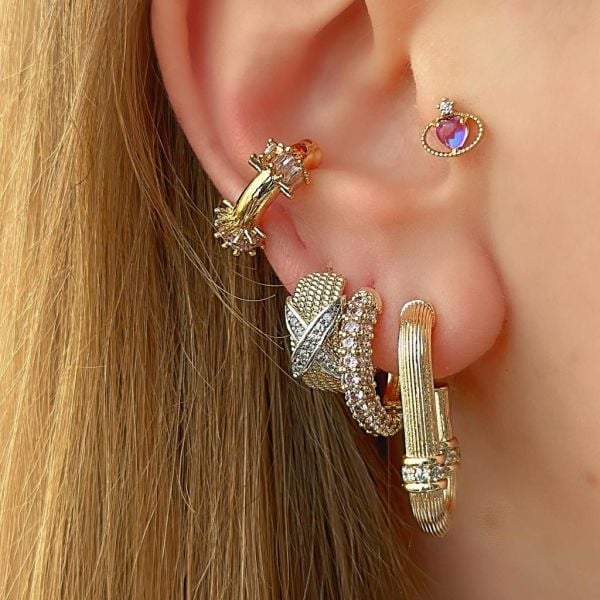 Loyale Renkli Earcuff Kıkırdak Küpe