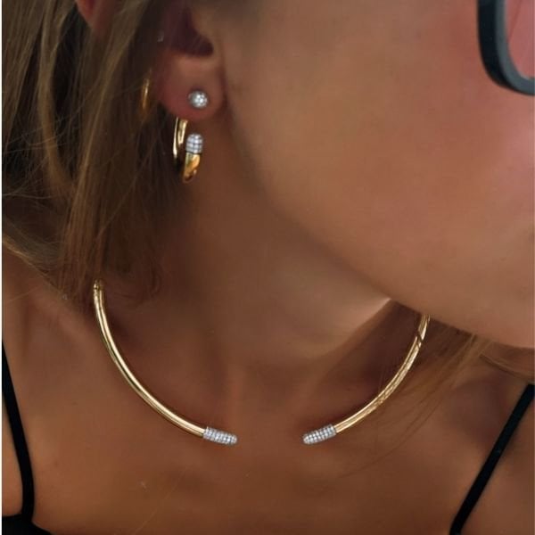 RainbwK Taşlı Mini Halka Mix Küpe