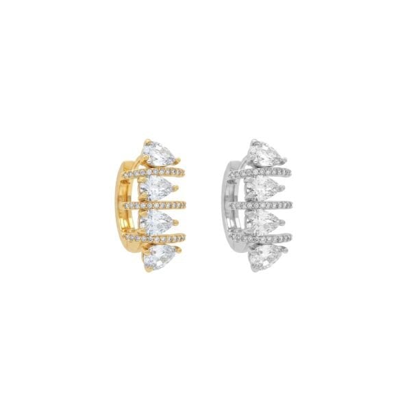 Damla Taşlı Earcuff Kıkırdak Küpe
