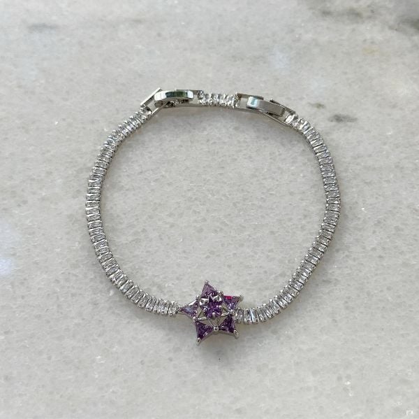 Mor Yıldız Su Yolu Bileklik