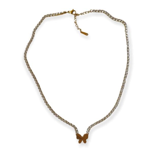 Maxi Kelebek Su Yolu I Çelik Kolye