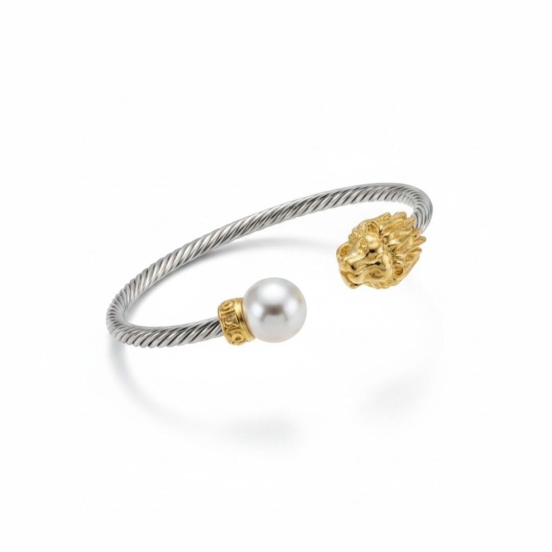 DY Rose Gold Mix Aslan Kelepçe Bilezik