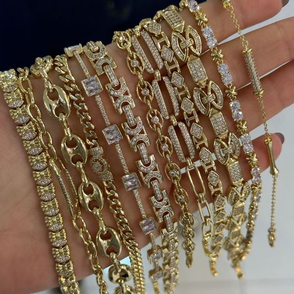 Xuping 14 Ayar Nelly Çelik Bileklik