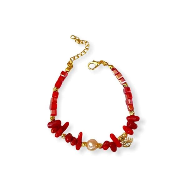 Mercan Göz Doğaltaş Bileklik