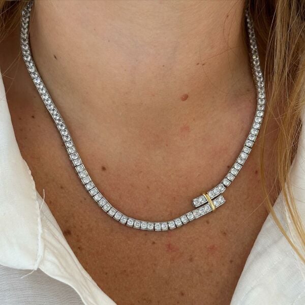 Tiff T Baget Taşlı Kolye