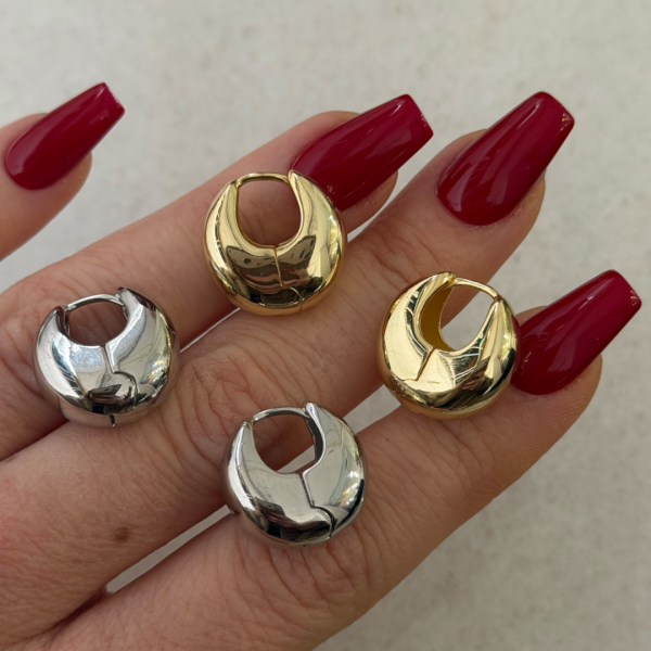 Mini Şişik Halka Küpe